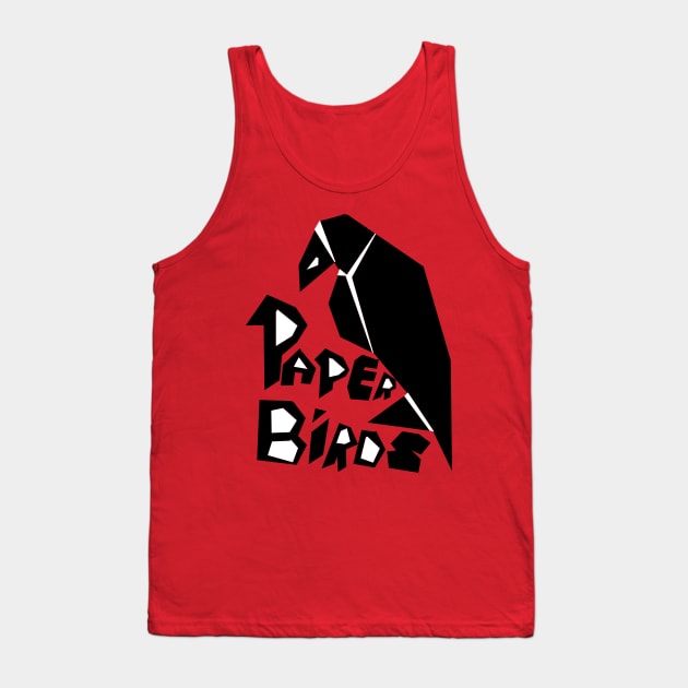 Paper Birds Crow Origami Tank Top by PoesUnderstudy